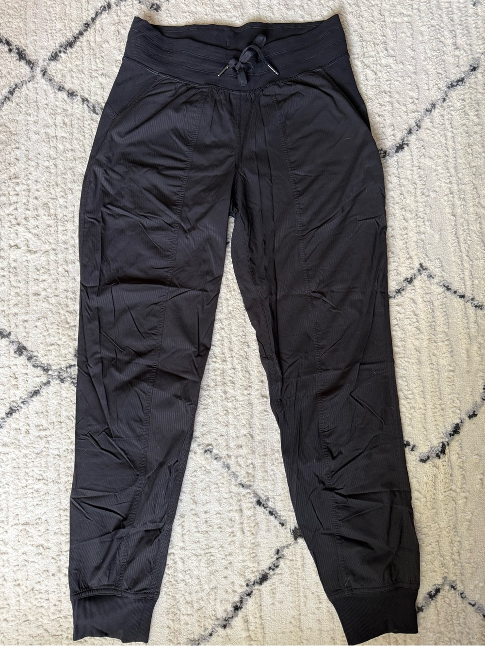 lululemon athletica Women’s Black Dance StudioJogger Pants with Drawstring Waist